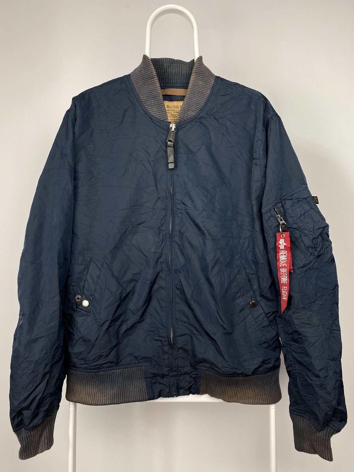 Alpha Industries × Vintage Alpha Industries vintage navy bomber jacket Size US XL / EU 56 / 4 - 1 Thumbnail