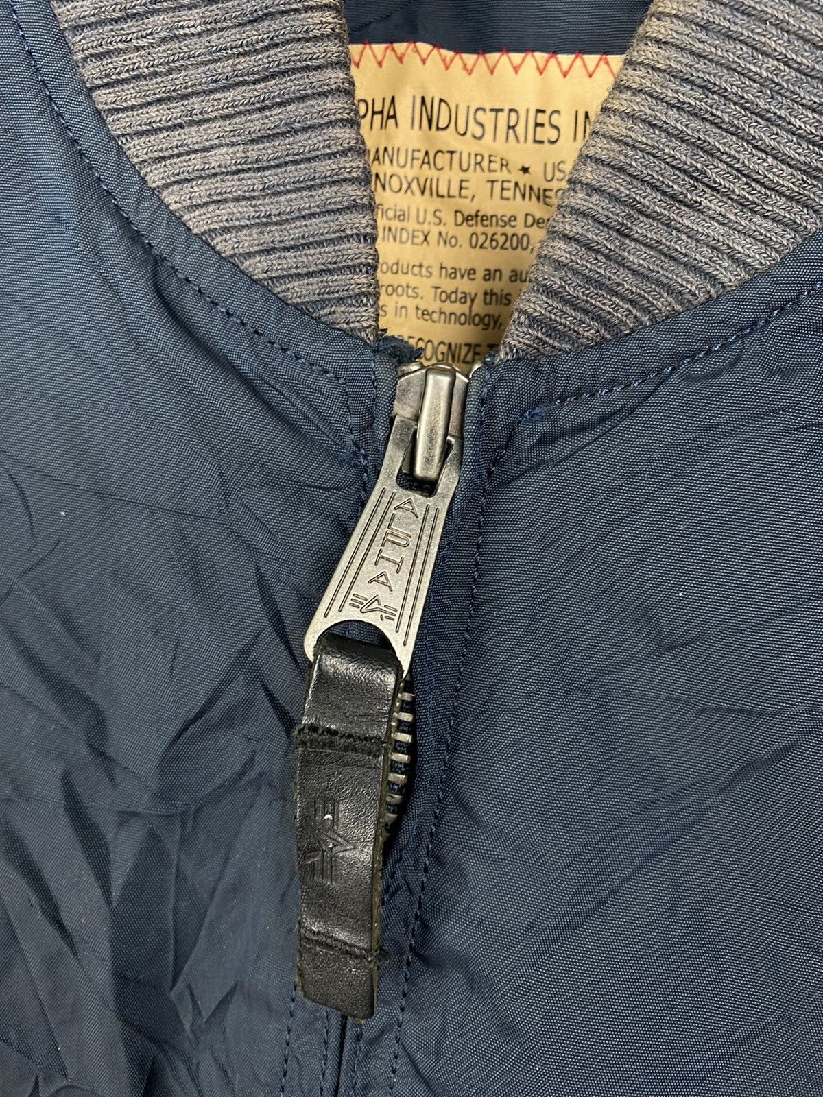 Alpha Industries × Vintage Alpha Industries vintage navy bomber jacket Size US XL / EU 56 / 4 - 4 Thumbnail