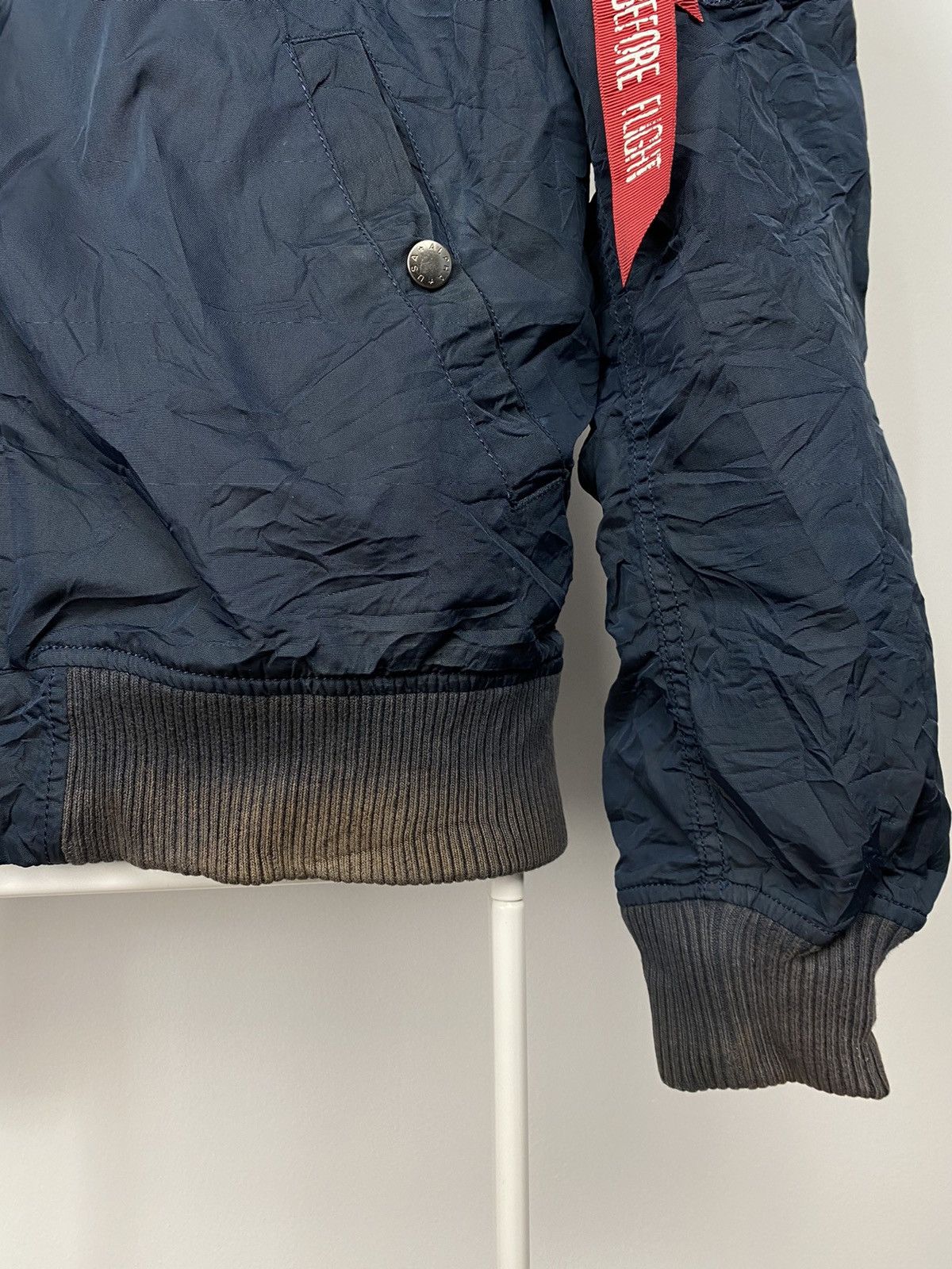 Alpha Industries × Vintage Alpha Industries vintage navy bomber jacket Size US XL / EU 56 / 4 - 8 Thumbnail