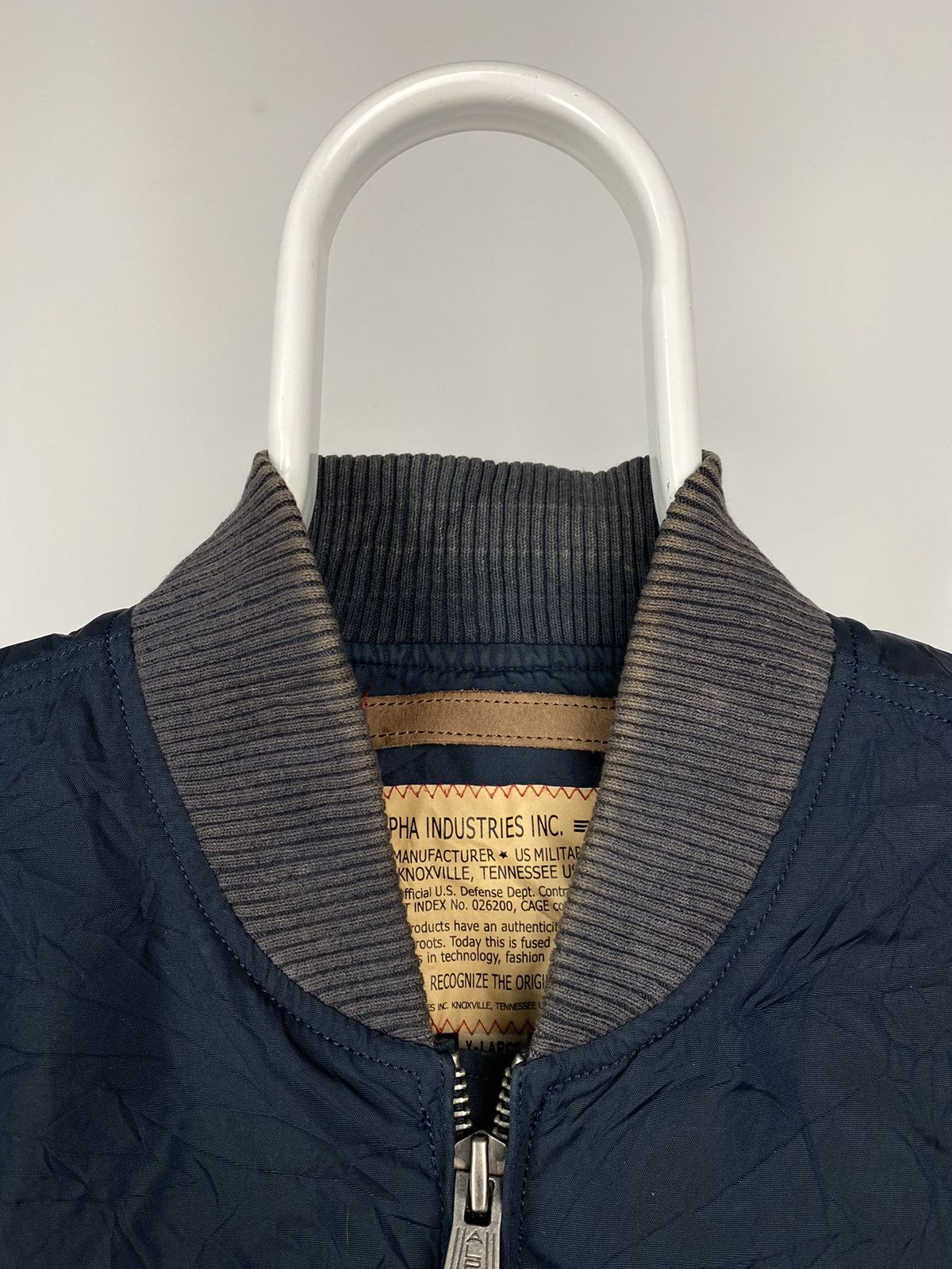 Alpha Industries × Vintage Alpha Industries vintage navy bomber jacket Size US XL / EU 56 / 4 - 10 Thumbnail