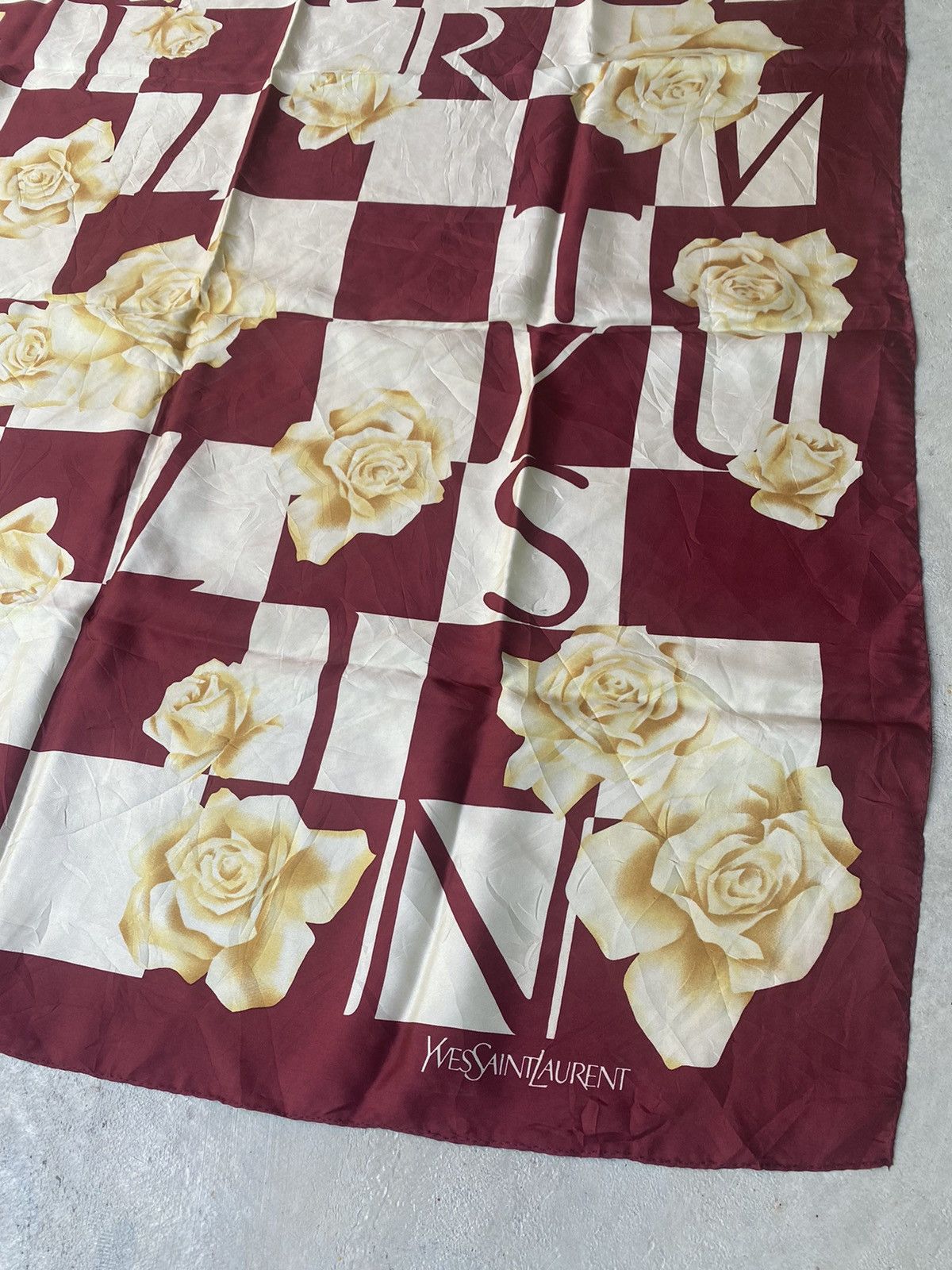 Vintage 🖤BLACKFRIDAY🖤Vintage Yves Saint Laurent Scarf Size ONE SIZE - 2 Thumbnail
