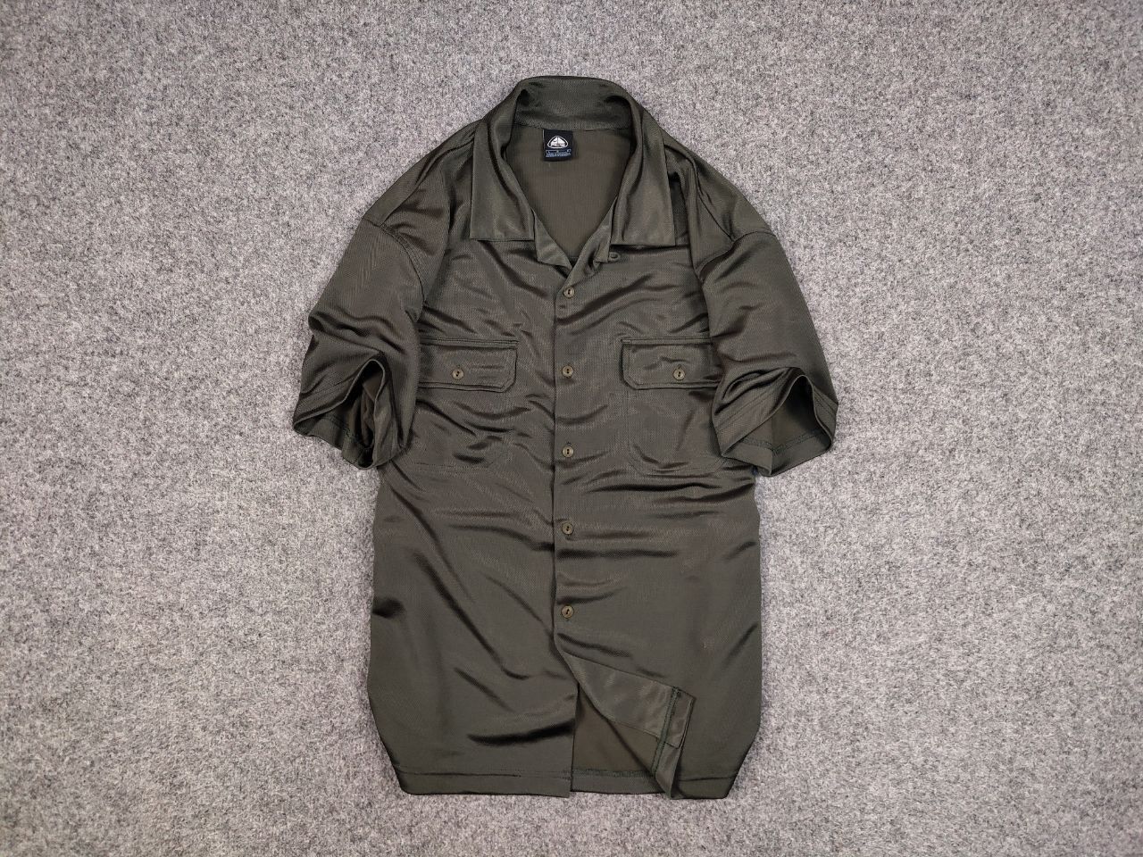 Nike ACG Vintage 90's Nike ACG Olive button Shirt with Pockets Size US L / EU 52-54 / 3 - 1 Thumbnail