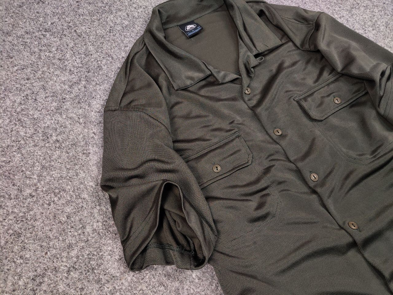 Nike ACG Vintage 90's Nike ACG Olive button Shirt with Pockets Size US L / EU 52-54 / 3 - 6 Thumbnail