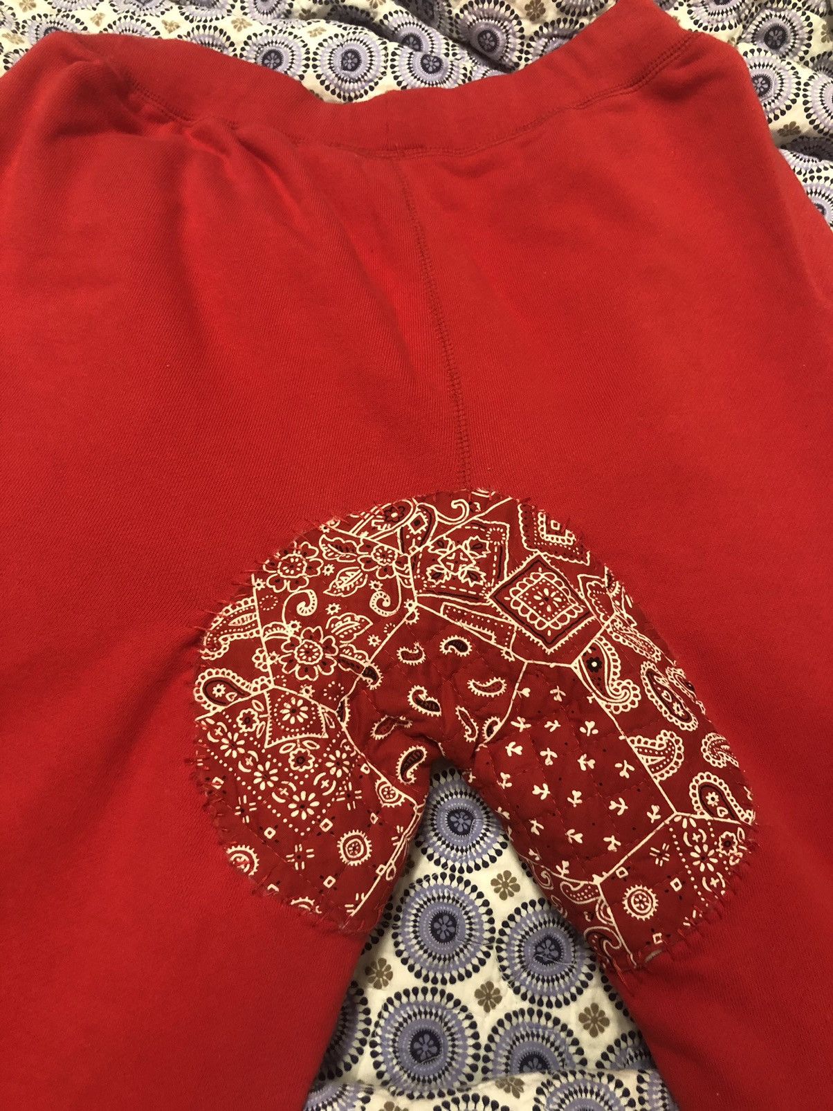 Japanese Brand Skoloct x Big Smile Tokyo 1 of 1 Red Sweatpants (VERY RARE) Size US 30 / EU 46 - 5 Thumbnail