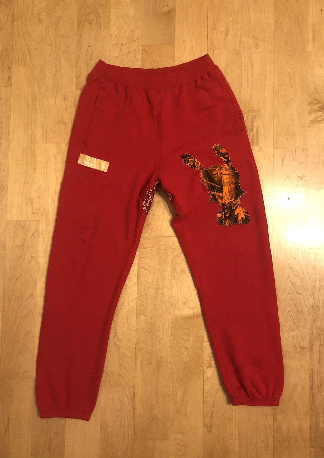 Japanese Brand Skoloct x Big Smile Tokyo 1 of 1 Red Sweatpants (VERY RARE) Size US 30 / EU 46 - 1 Thumbnail