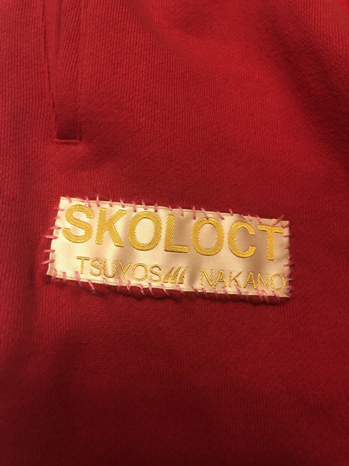 Japanese Brand Skoloct x Big Smile Tokyo 1 of 1 Red Sweatpants (VERY RARE) Size US 30 / EU 46 - 3 Thumbnail