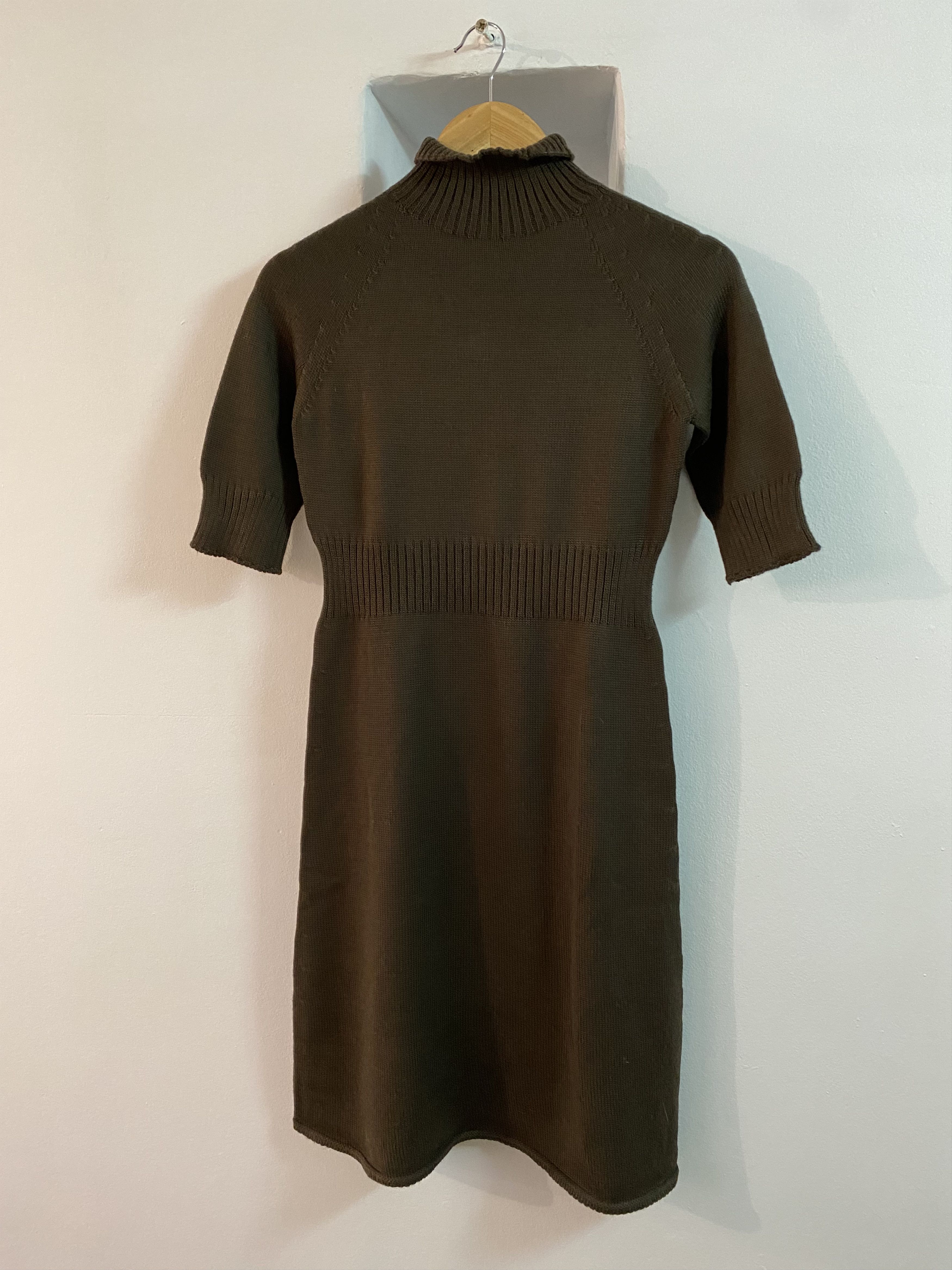 STEFANEL brown wool/acrylic dress