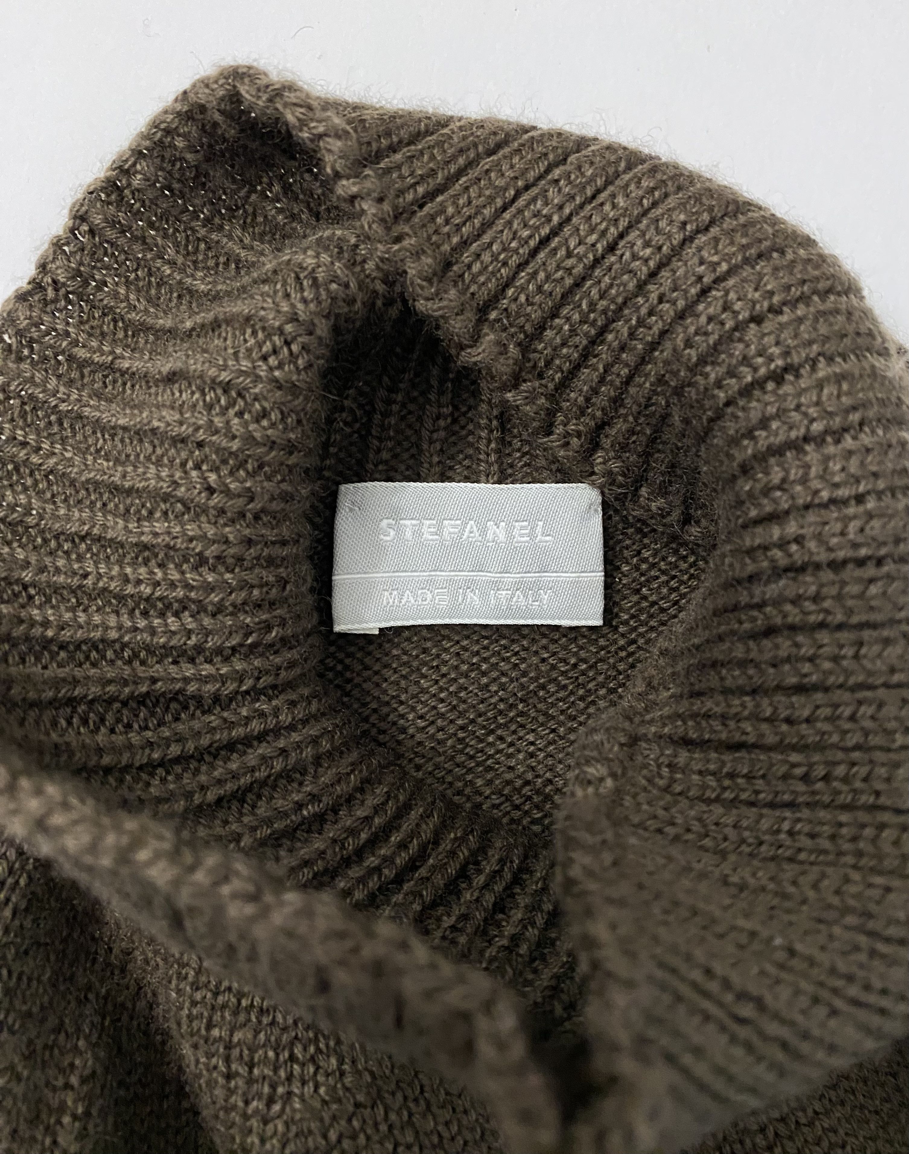 STEFANEL brown wool/acrylic dress