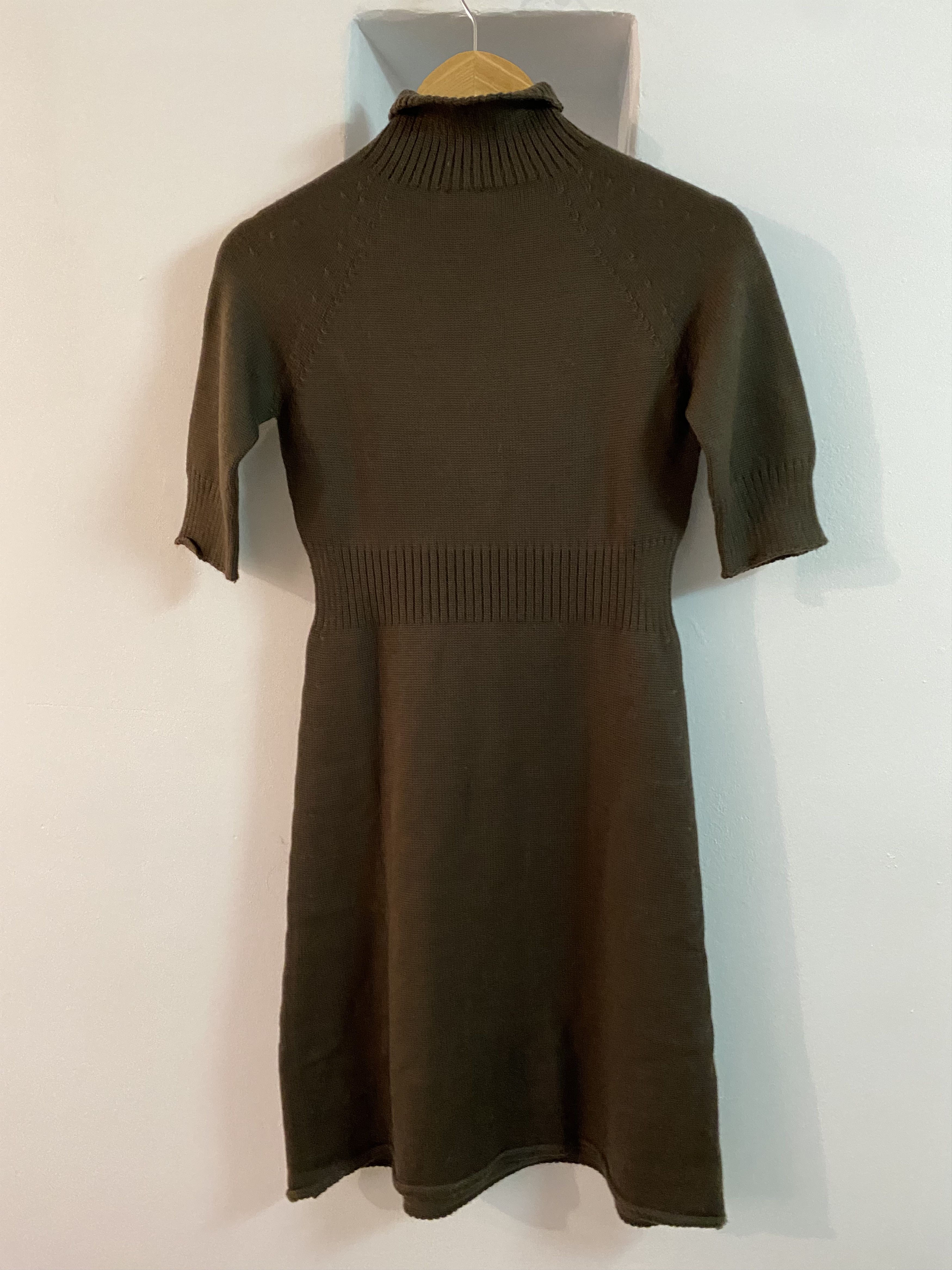 STEFANEL brown wool/acrylic dress