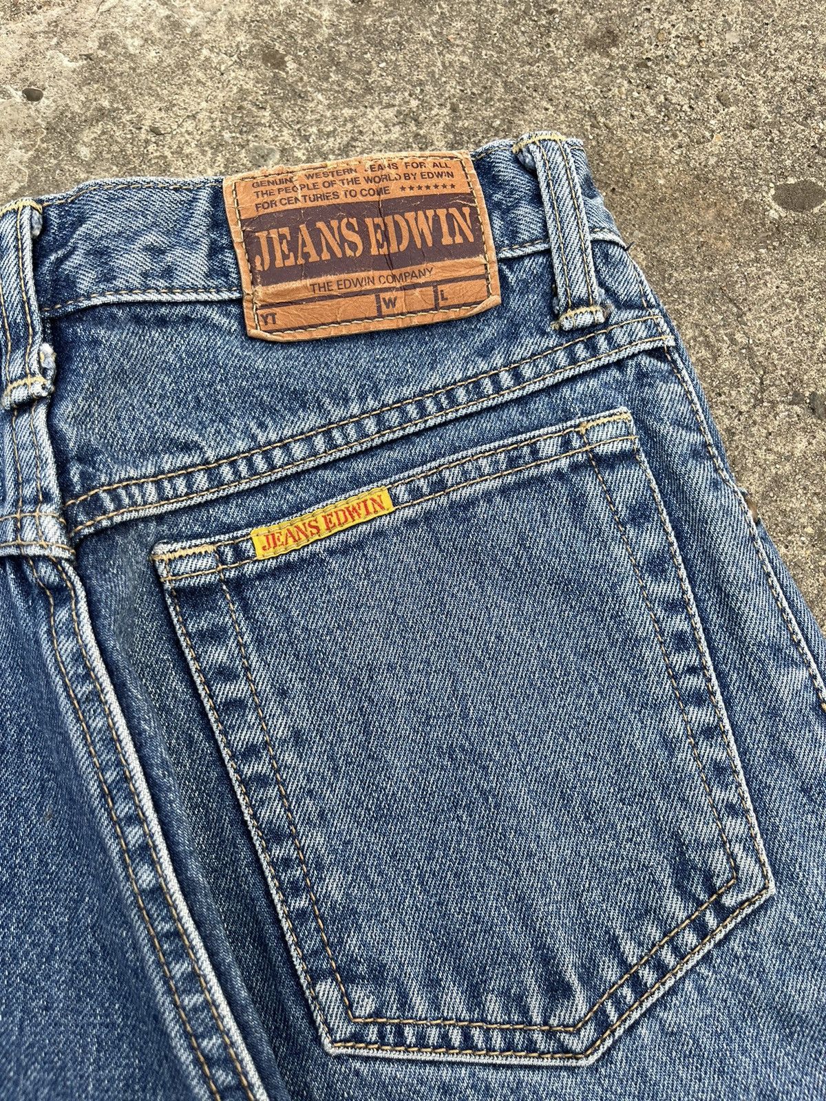 Edwin × Japanese Brand × Vintage Vintage 90’s Edwin Japan Newton Slim Jeans Size US 28 / EU 44 - 16 Thumbnail