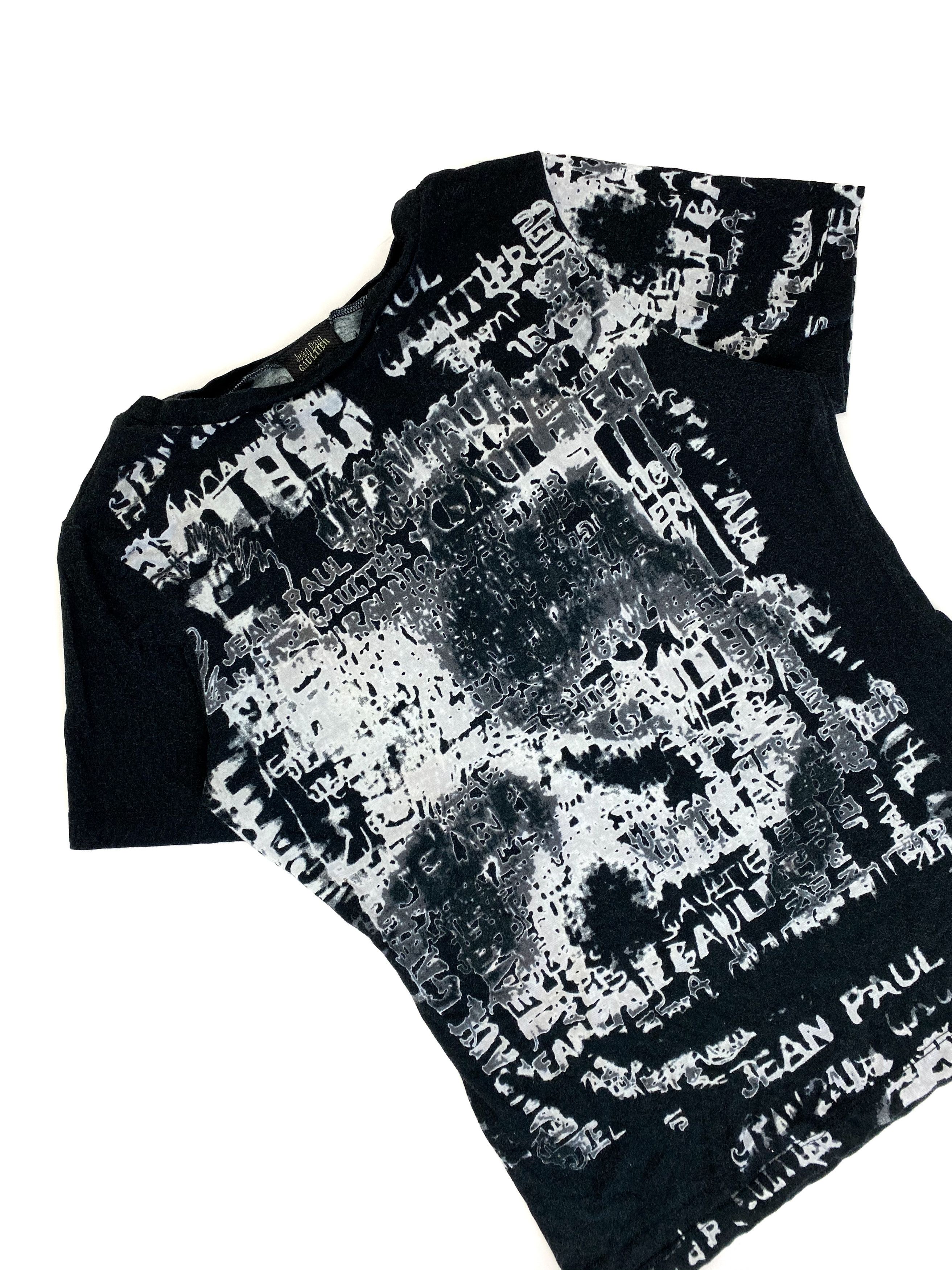 Jean Paul Gaultier SS01 Face Tee Shirt Size US XXS / EU 40 - 3 Thumbnail