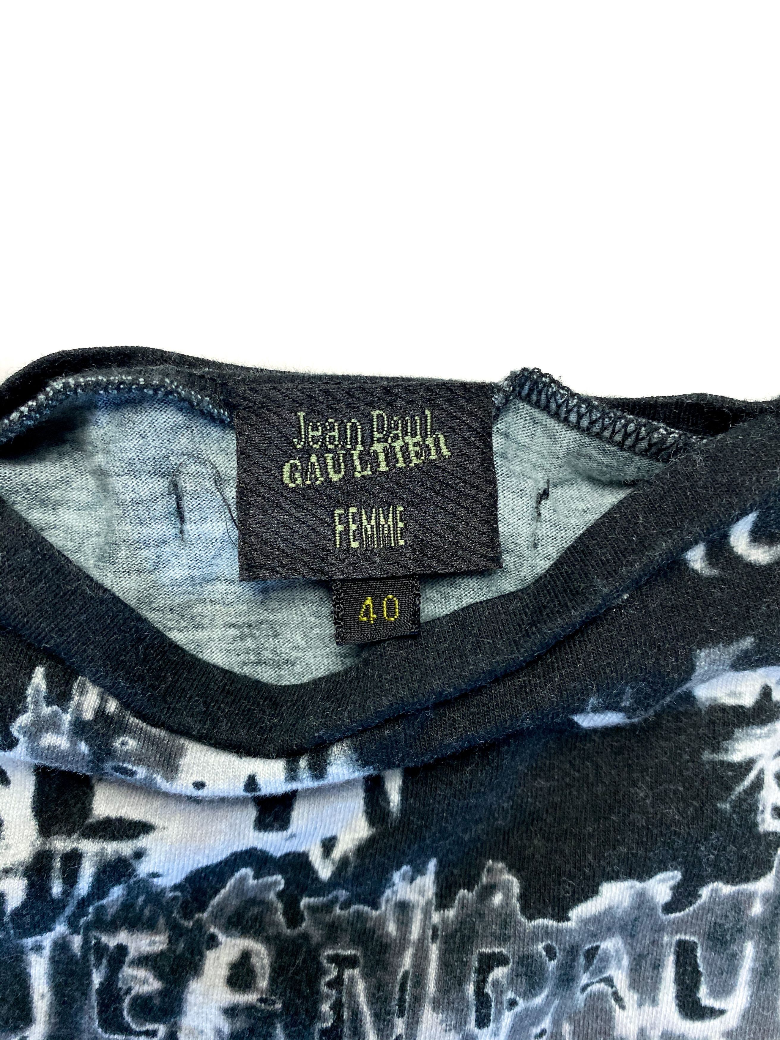 Jean Paul Gaultier SS01 Face Tee Shirt Size US XXS / EU 40 - 5 Thumbnail