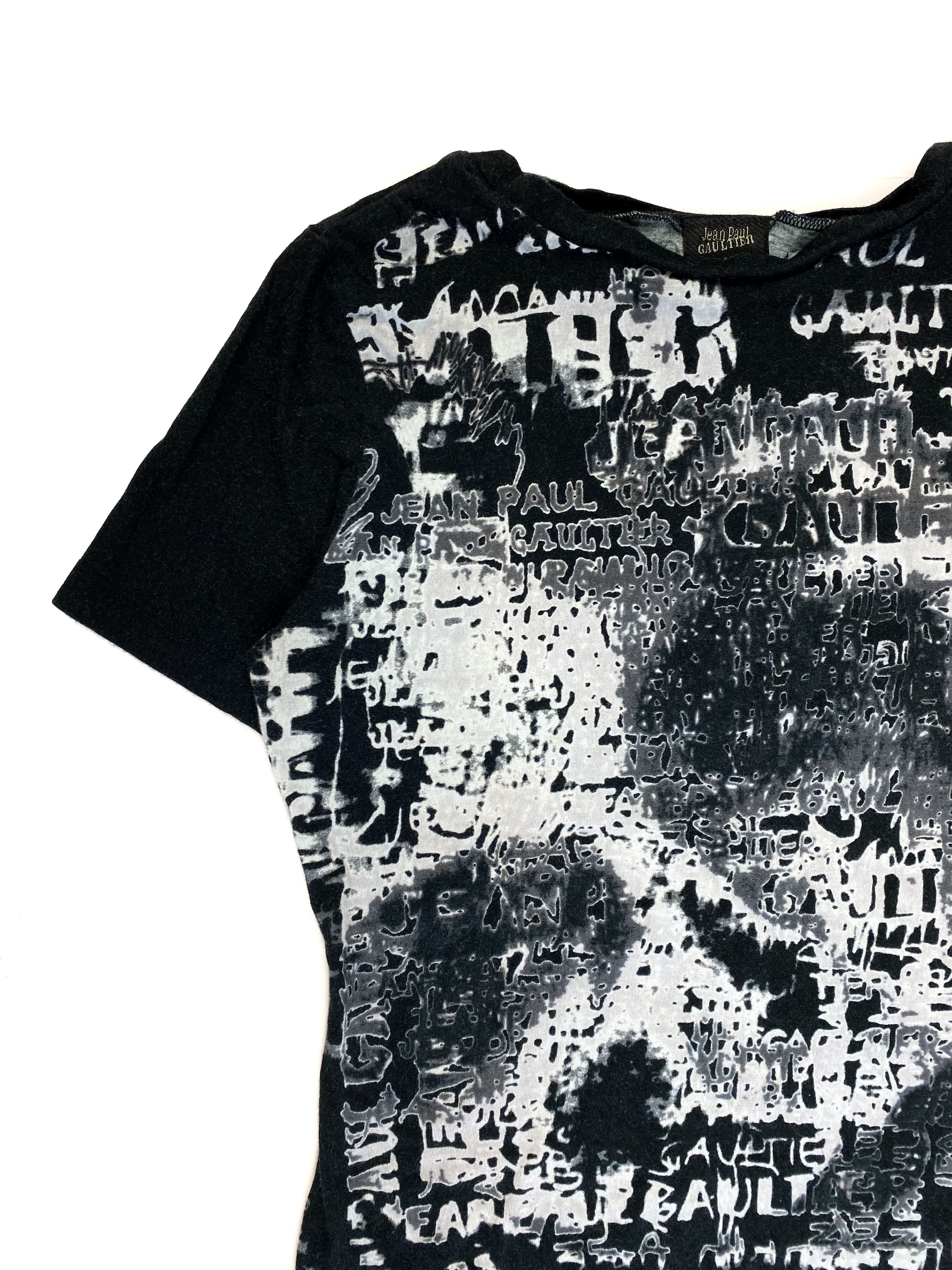 Jean Paul Gaultier SS01 Face Tee Shirt Size US XXS / EU 40 - 4 Thumbnail