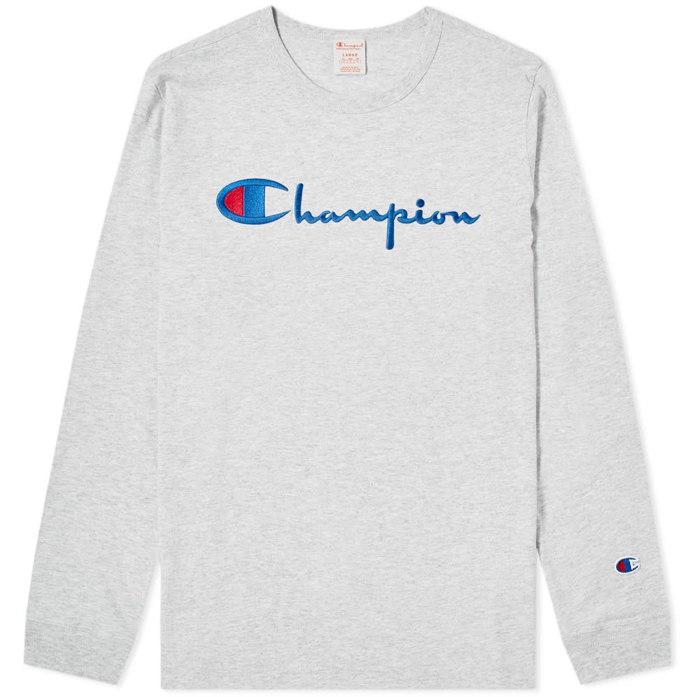 Champion Champion Reverse Weave Long Sleeve Big Script Tee Size US L / EU 52-54 / 3 - 1 Thumbnail