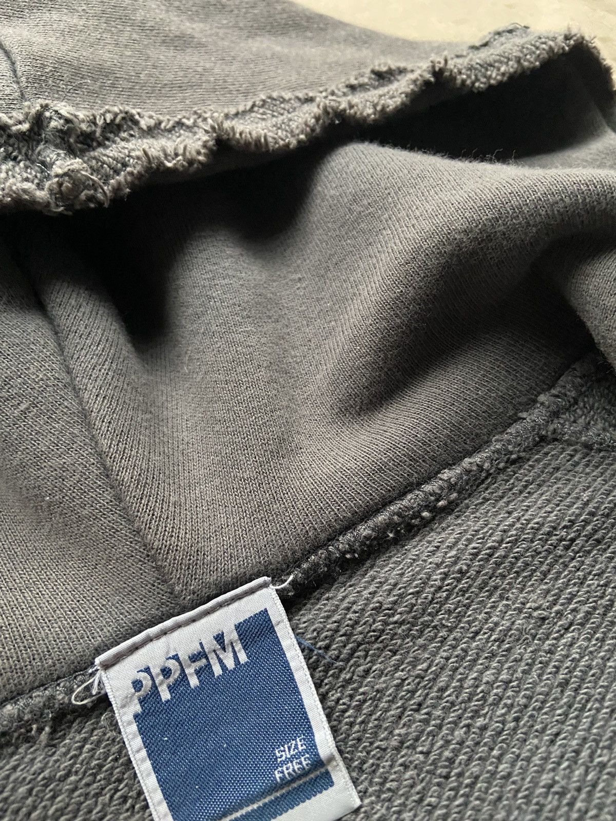 PPFM 90’s PPFM Raw Edge Zip-Up Hoodie Size US L / EU 52-54 / 3 - 6 Thumbnail