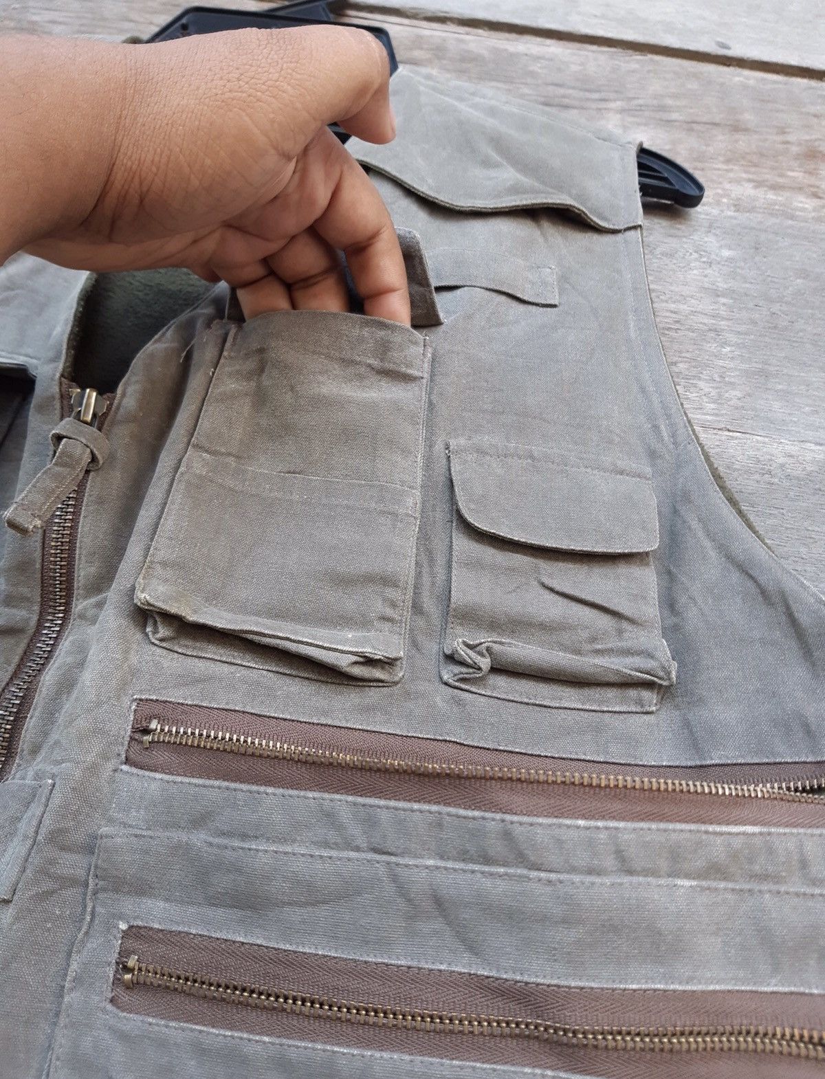 Vintage O.HERRY TACTICAL VEST 11 MULTI POCKET Size US L / EU 52-54 / 3 - 11 Thumbnail