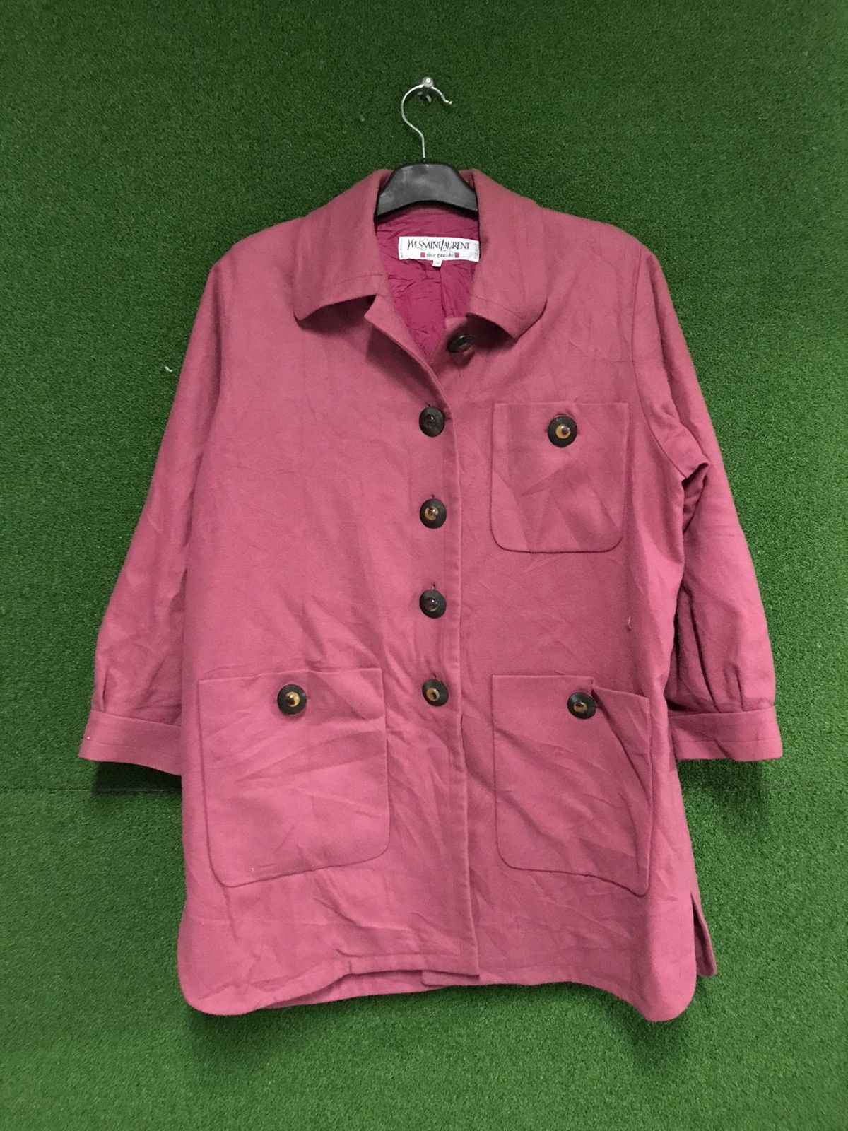 Yves Saint Laurent Vintage Yves Saint Laurent long jacket Size US L / EU 52-54 / 3 - 1 Thumbnail