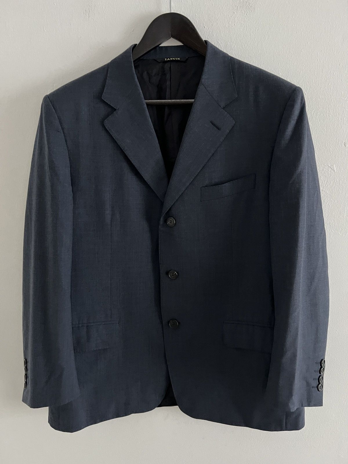🔥 Lanvin Navy Wool Blazer