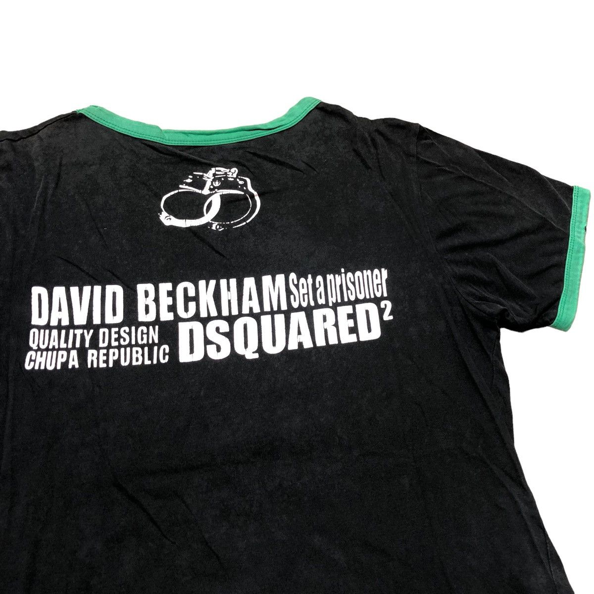 David Beckham × Dsquared2 Dsquared2 David Beckham Set A Prisoner Ringer Tshirt Size US S / EU 44-46 / 1 - 8 Thumbnail