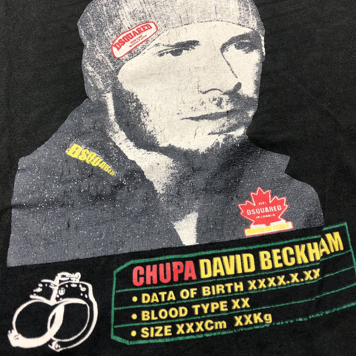 David Beckham × Dsquared2 Dsquared2 David Beckham Set A Prisoner Ringer Tshirt Size US S / EU 44-46 / 1 - 5 Thumbnail