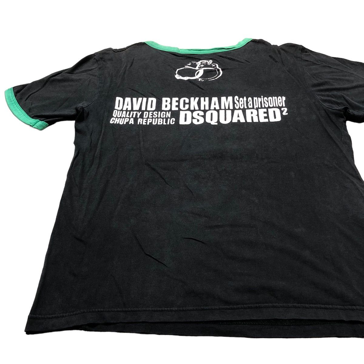 David Beckham × Dsquared2 Dsquared2 David Beckham Set A Prisoner Ringer Tshirt Size US S / EU 44-46 / 1 - 9 Thumbnail