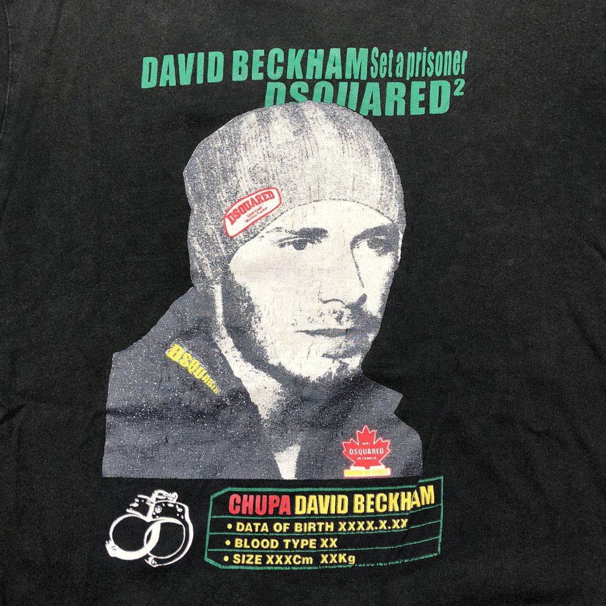 David Beckham × Dsquared2 Dsquared2 David Beckham Set A Prisoner Ringer Tshirt Size US S / EU 44-46 / 1 - 4 Thumbnail