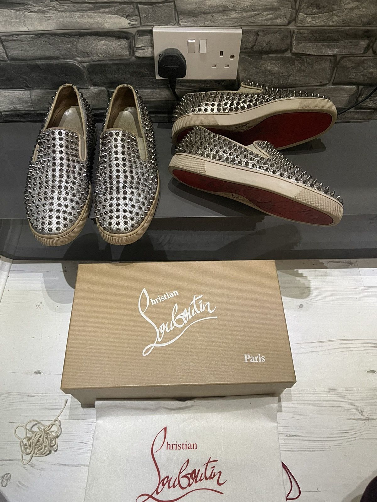 Christian Louboutin Roller Boat Python EU43/UK 9 - RRP £875