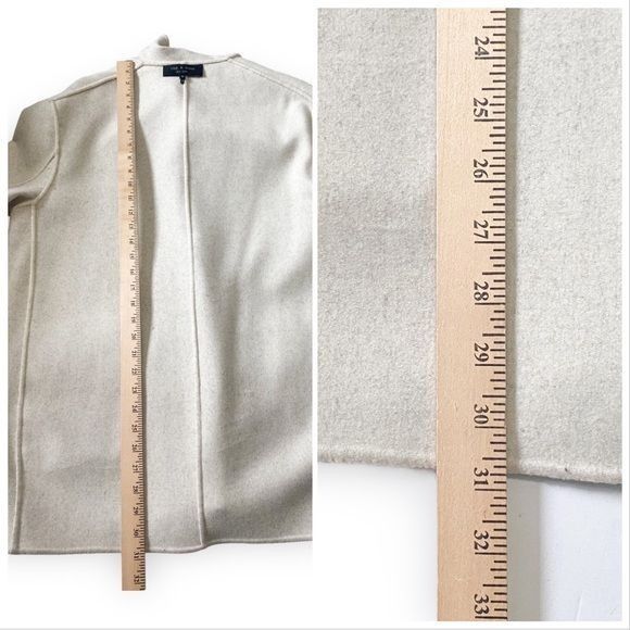 Rag & Bone Rag and Bone Mica Wool Felt Reversible Blazer, Gray/Ivory, S Size XL / US 12-14 / IT 48-50 - 13 Thumbnail