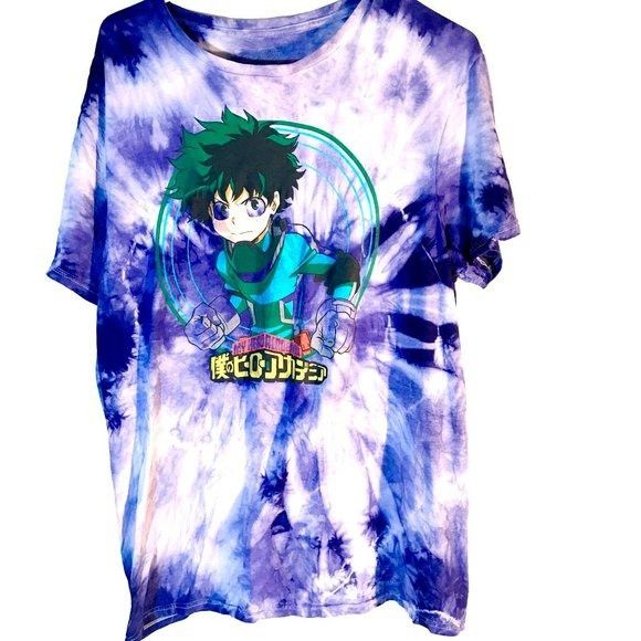 my hero academia tie dye shirt