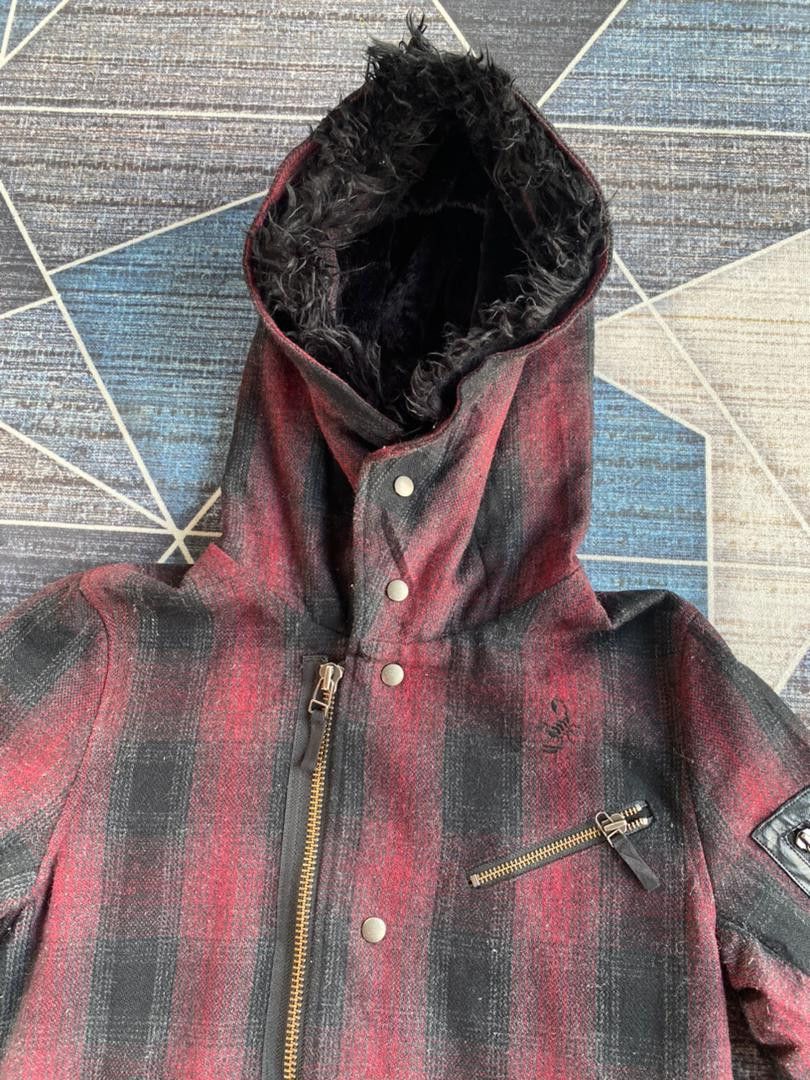 14th Addiction × KMRii × Le Grande Bleu (L.G.B.) Smack Engineer Tartan Wool Fishtail Parka Jacket Size US M / EU 48-50 / 2 - 2 Thumbnail