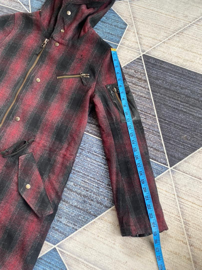 14th Addiction × KMRii × Le Grande Bleu (L.G.B.) Smack Engineer Tartan Wool Fishtail Parka Jacket Size US M / EU 48-50 / 2 - 25 Thumbnail