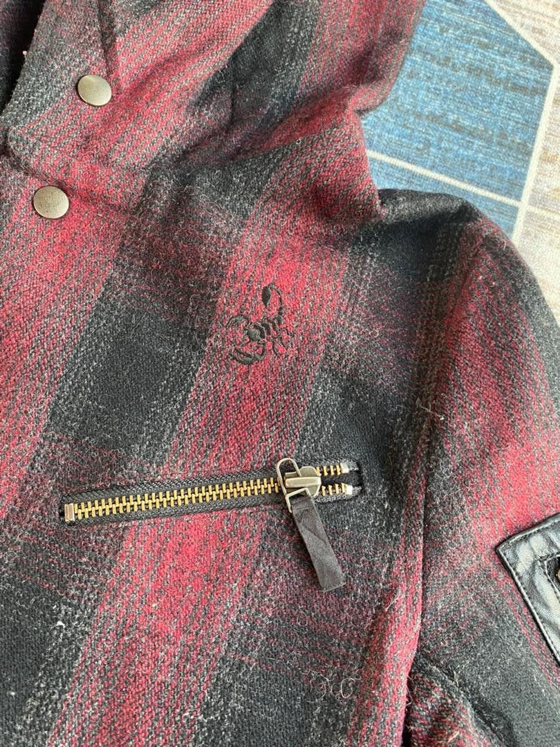 14th Addiction × KMRii × Le Grande Bleu (L.G.B.) Smack Engineer Tartan Wool Fishtail Parka Jacket Size US M / EU 48-50 / 2 - 7 Thumbnail