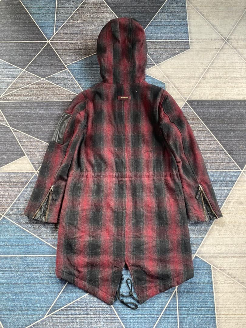 14th Addiction × KMRii × Le Grande Bleu (L.G.B.) Smack Engineer Tartan Wool Fishtail Parka Jacket Size US M / EU 48-50 / 2 - 11 Thumbnail