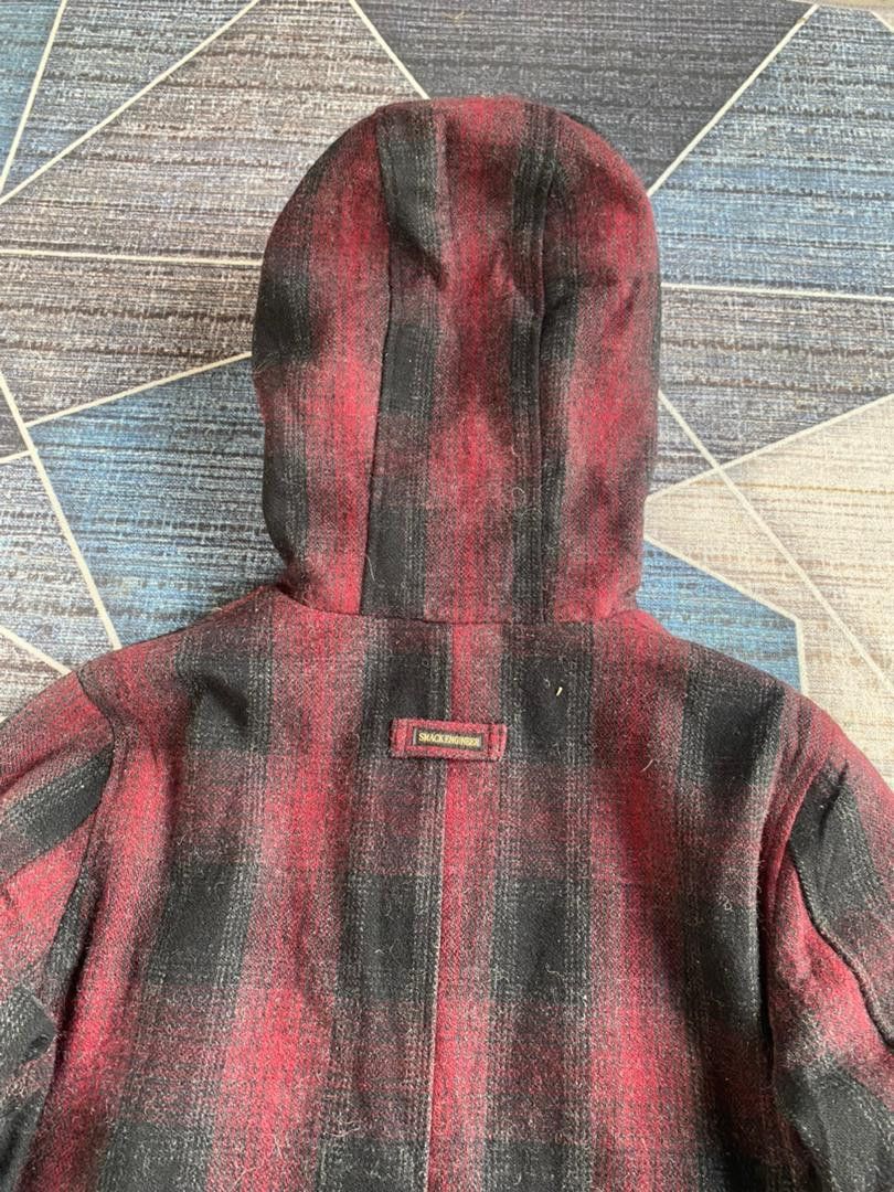 14th Addiction × KMRii × Le Grande Bleu (L.G.B.) Smack Engineer Tartan Wool Fishtail Parka Jacket Size US M / EU 48-50 / 2 - 12 Thumbnail