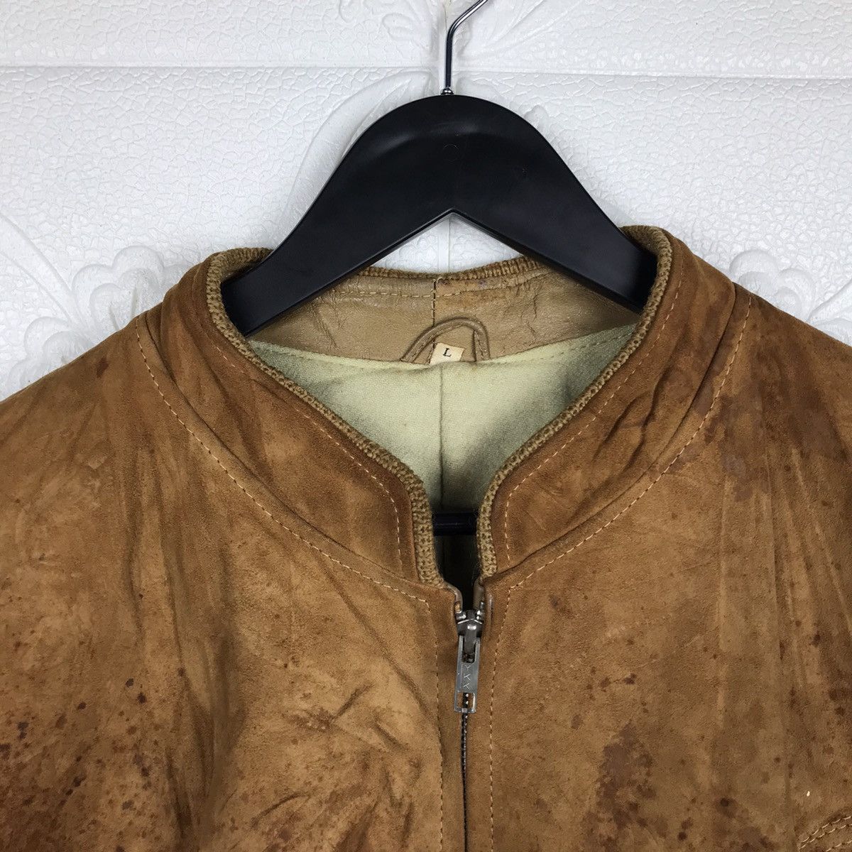 Japanese Brand × Vintage Vintage Japanese Hardlion Rock Tokyo Leather Brown Jacket Size US M / EU 48-50 / 2 - 4 Thumbnail