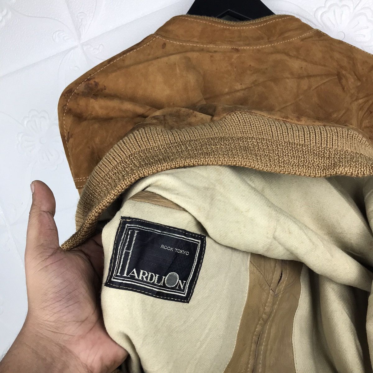 Japanese Brand × Vintage Vintage Japanese Hardlion Rock Tokyo Leather Brown Jacket Size US M / EU 48-50 / 2 - 12 Thumbnail
