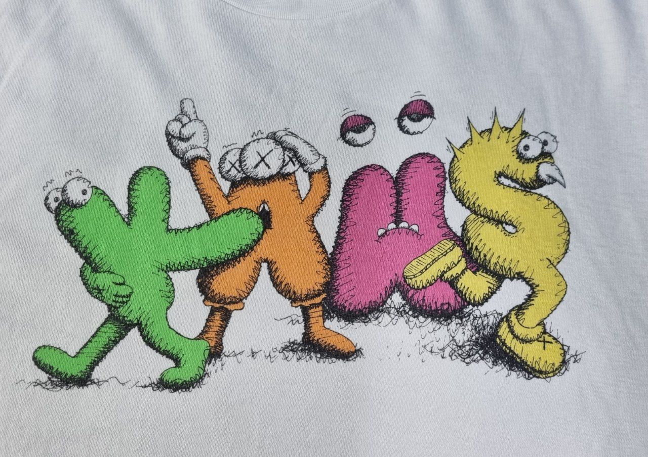 Japanese Brand × Kaws Kaws Flayed Tee Shirt takashi bape cdg Size US L / EU 52-54 / 3 - 1 Thumbnail