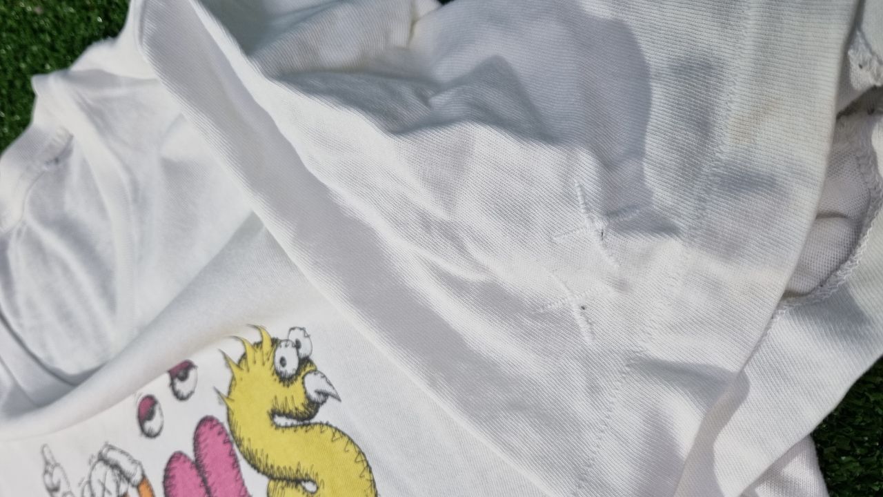 Japanese Brand × Kaws Kaws Flayed Tee Shirt takashi bape cdg Size US L / EU 52-54 / 3 - 4 Thumbnail