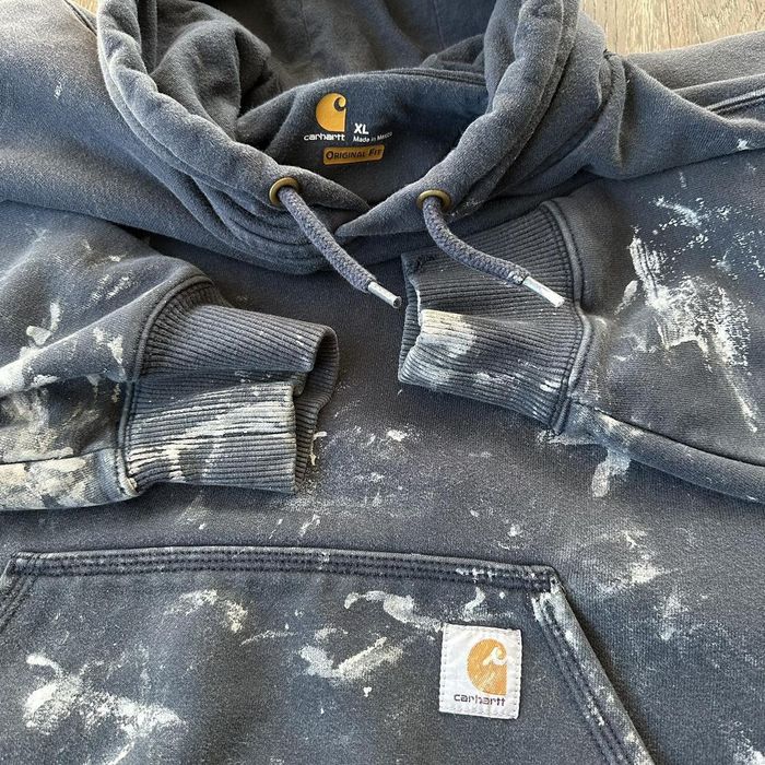 Carhartt carhartt paint splatter hoodie Grailed