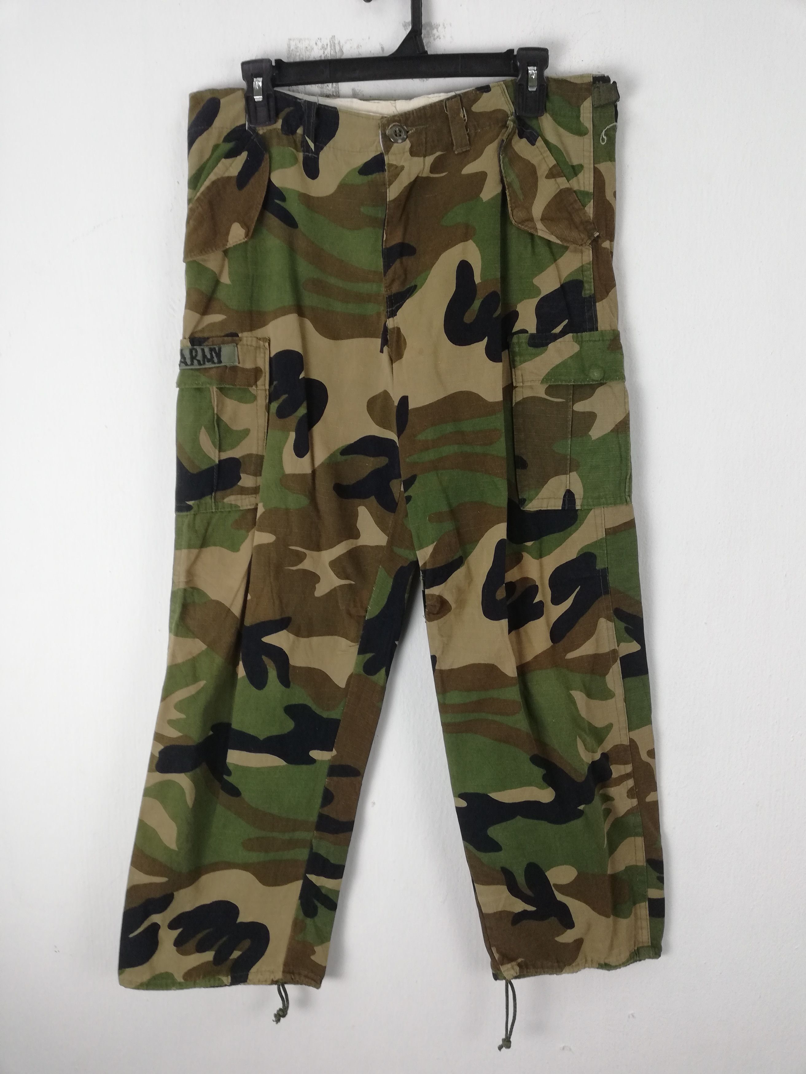 Vintage Frogskin Camo Military Pant Us Army Cargo #0295