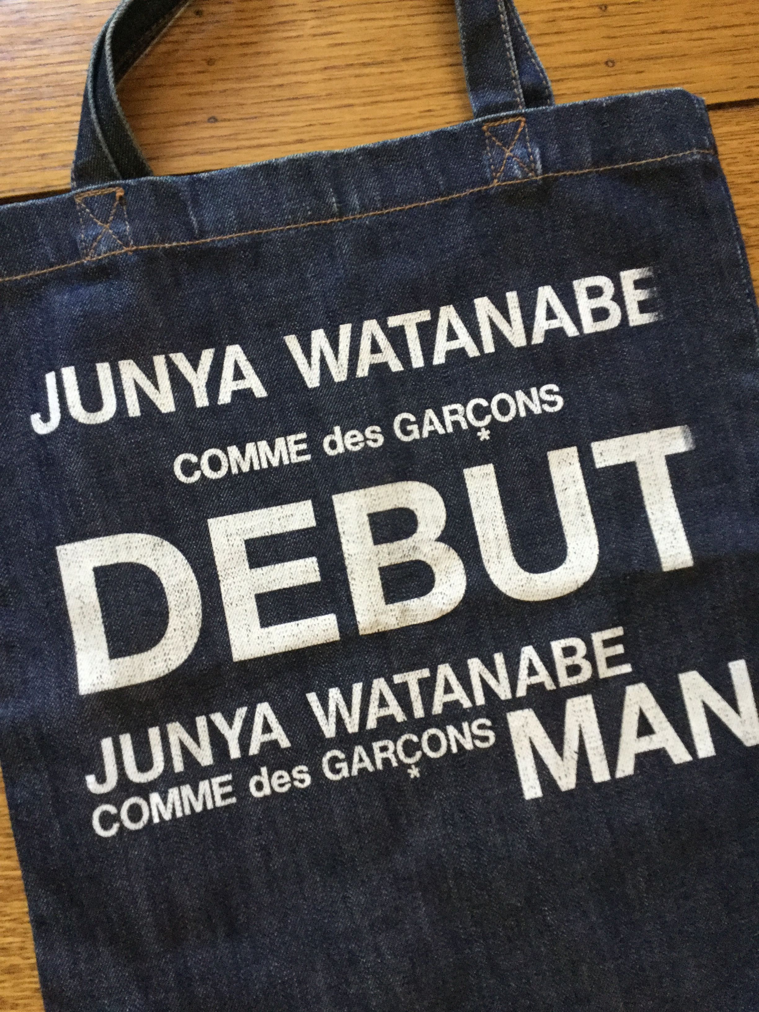 Comme des Garcons SS2002 Debut Denim Tote Bag Size ONE SIZE - 2 Thumbnail