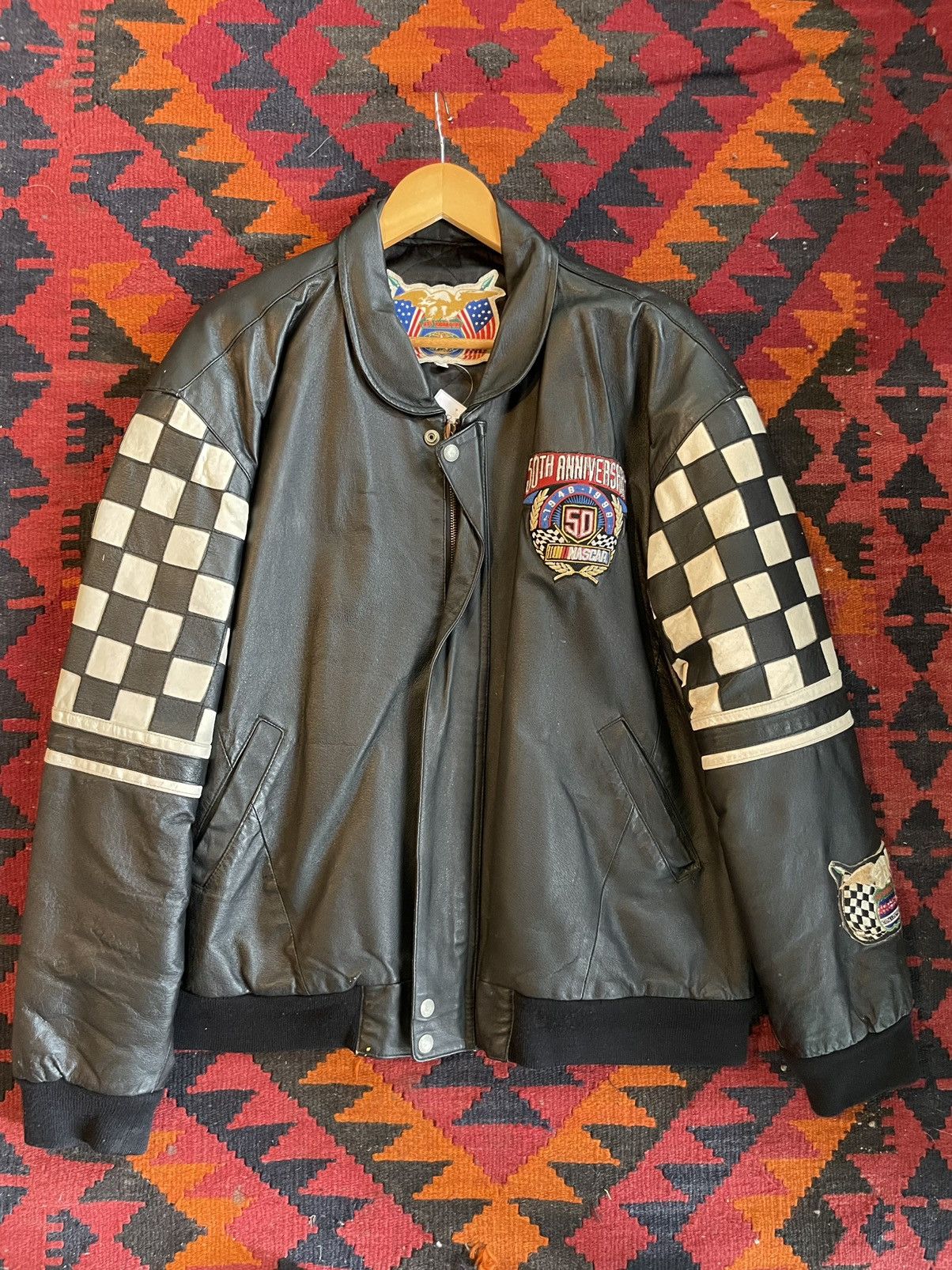 Jeff Hamilton 1999 NASCAR 50th Anniversary Jeff Hamilton Jacket Vintage Size US XL / EU 56 / 4 - 1 Thumbnail