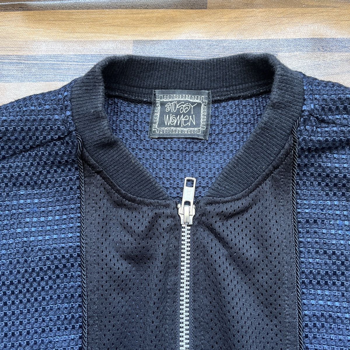Stussy × Vintage Stussy Women Mesh Jacket Vintage Japan Streetwear Size M / US 6-8 / IT 42-44 - 4 Thumbnail