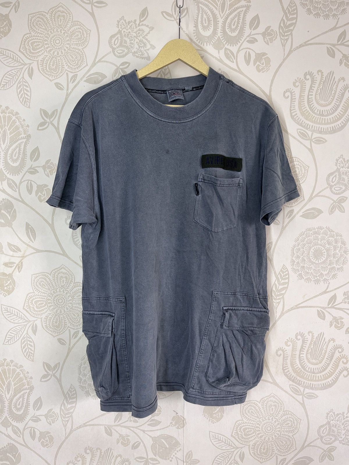 Avirex × Vintage Vintage Rare Avirex USA Tactical TShirt Side Pockets Size US M / EU 48-50 / 2 - 17 Thumbnail