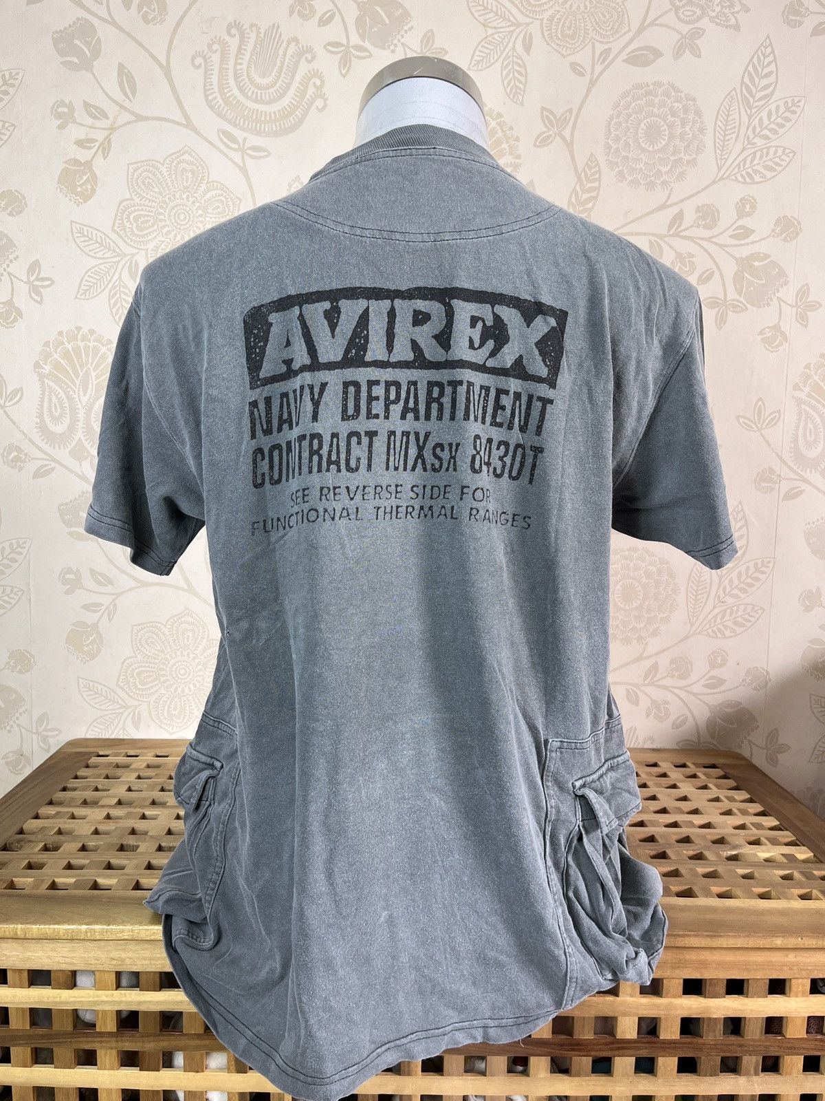 Avirex × Vintage Vintage Rare Avirex USA Tactical TShirt Side Pockets Size US M / EU 48-50 / 2 - 2 Thumbnail