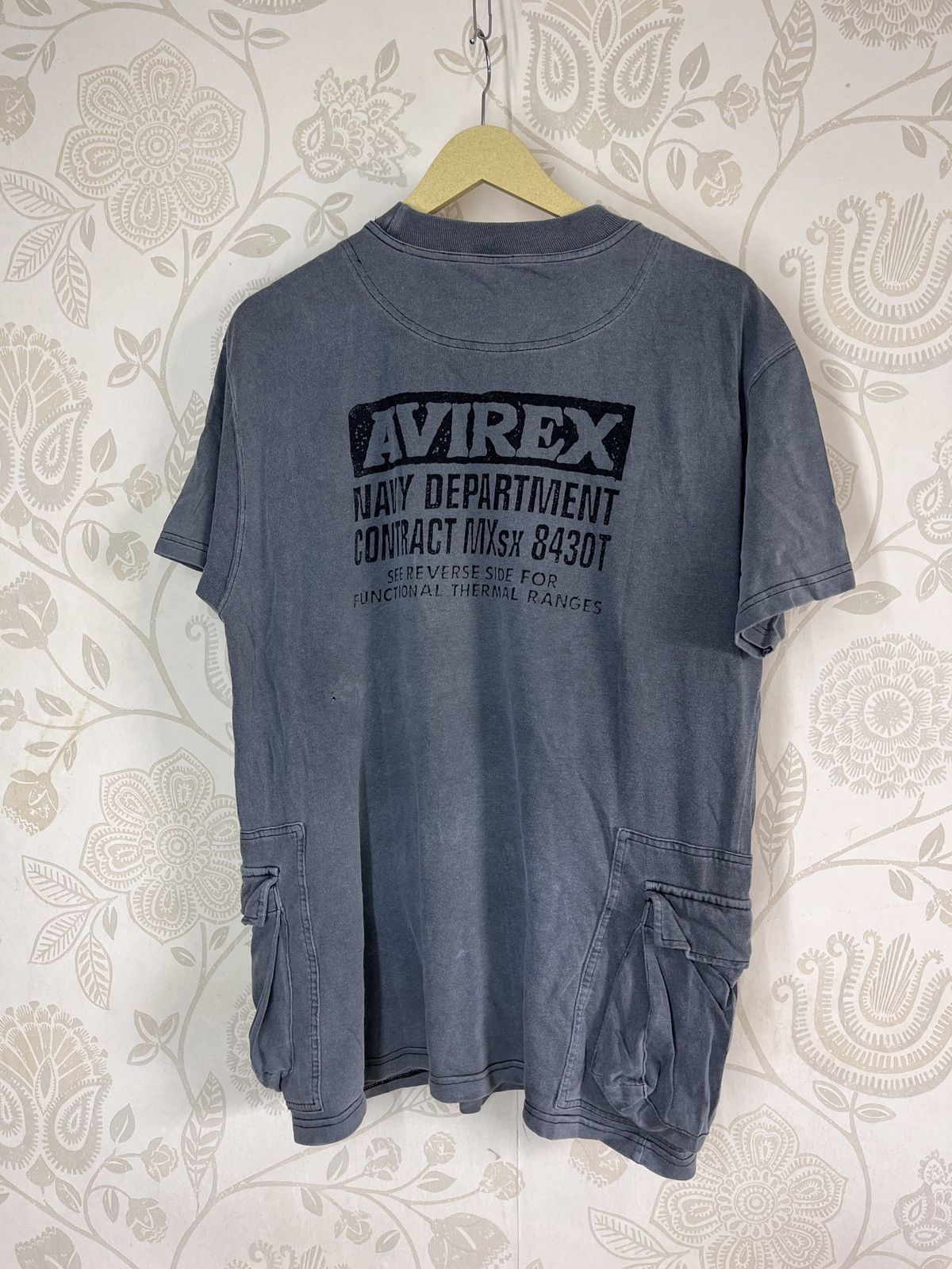 Avirex × Vintage Vintage Rare Avirex USA Tactical TShirt Side Pockets Size US M / EU 48-50 / 2 - 18 Thumbnail