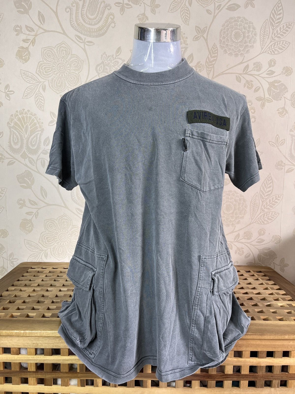Avirex × Vintage Vintage Rare Avirex USA Tactical TShirt Side Pockets Size US M / EU 48-50 / 2 - 1 Thumbnail