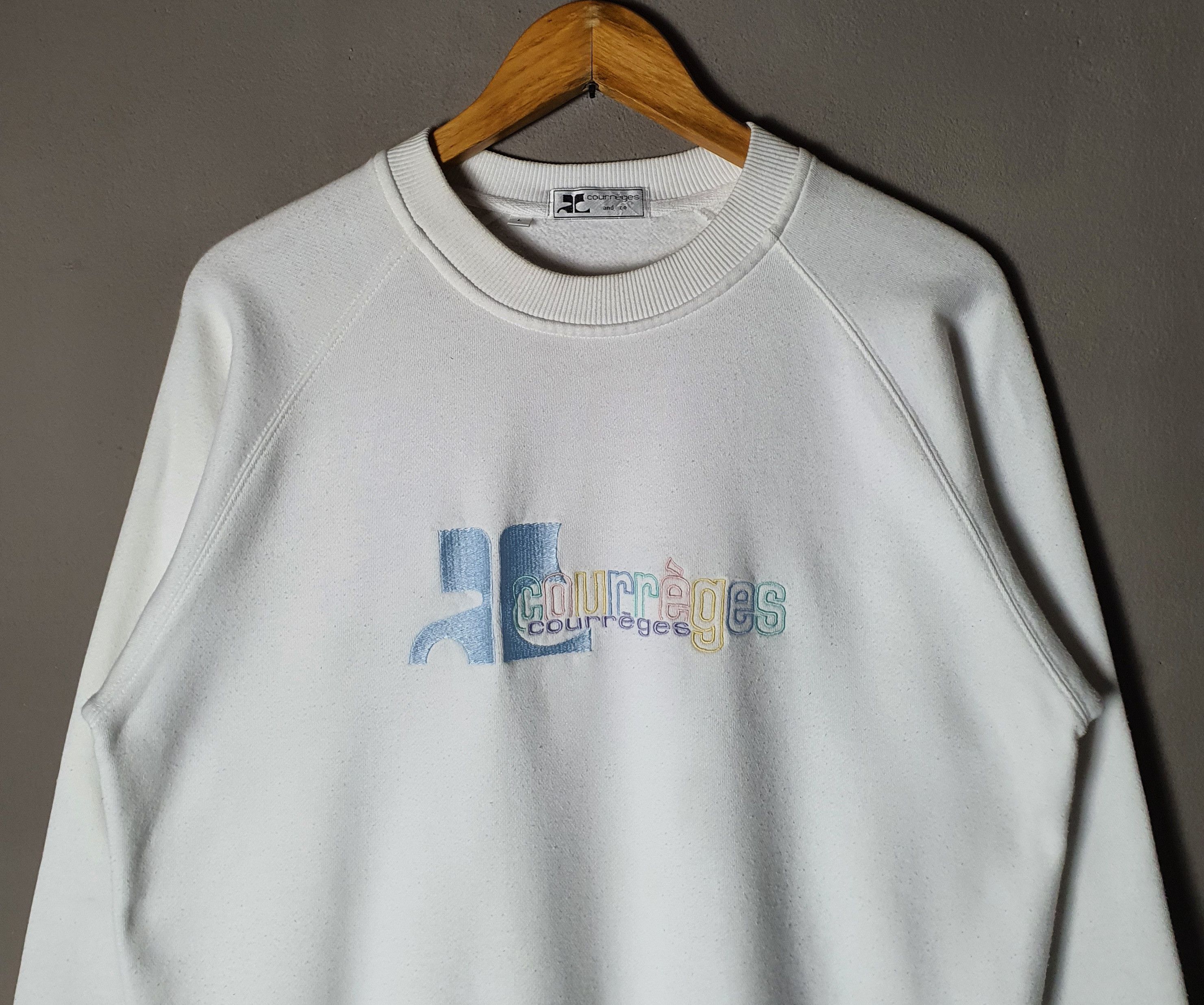 COURRÉGES 1990s Sweatshirt Size S-M