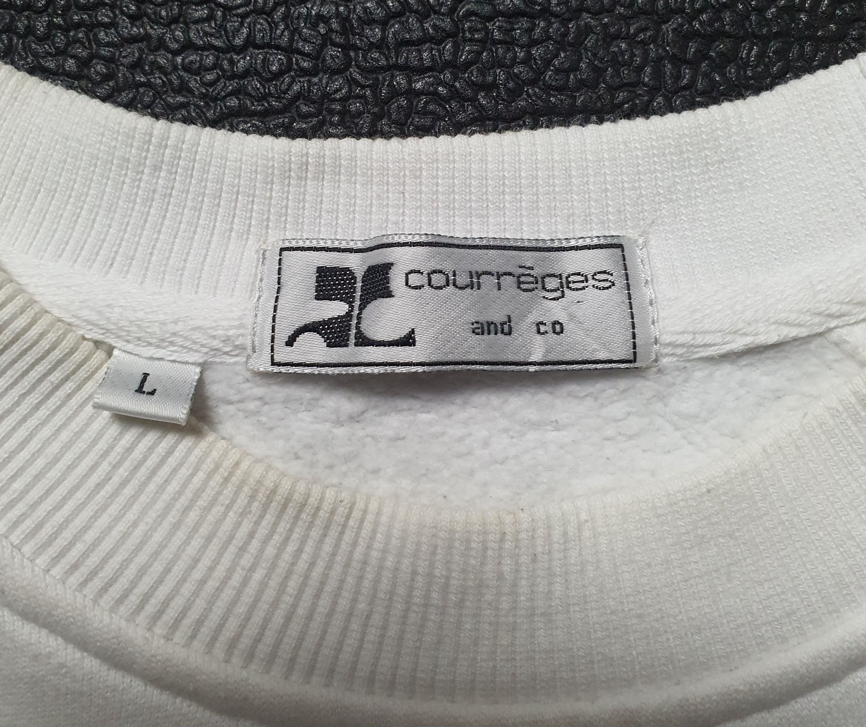 COURRÉGES 1990s Sweatshirt Size S-M