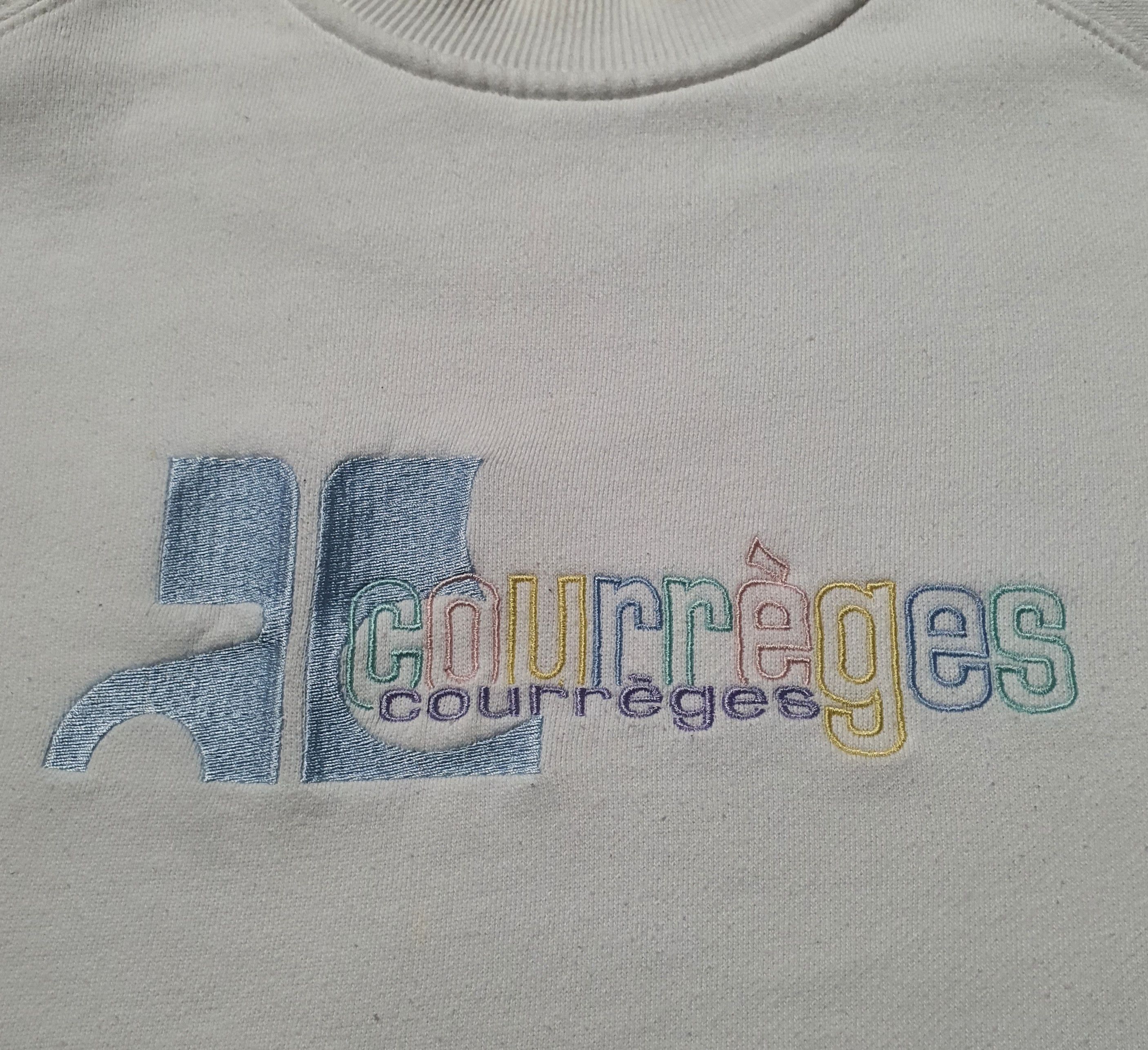 COURRÉGES 1990s Sweatshirt Size S-M